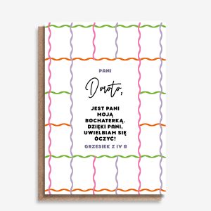 �mieszna kartka dla nauczyciela UWIELBIAM SI� �CZY� kartka na dzie� nauczyciela upominek dla nauczyciela