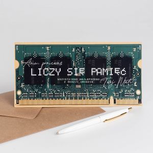 �mieszna kartka na urodziny KARTA PAMI�CI - LICZY SI� PAMI�� kartka z okazji urodzin kartka urodzinowa
