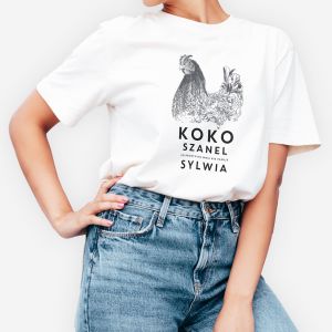 mieszna koszulka KOKO SZANEL - S koszulka dla dziewczyny mieszny prezent dla kobiety
