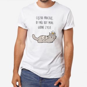 mieszna KOSZULKA Z KOTEM - M