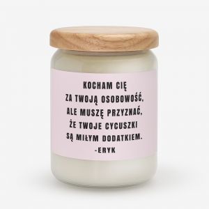 mieszna wieca MIY DODATEK prezent walentynkowy dla dziewczyny