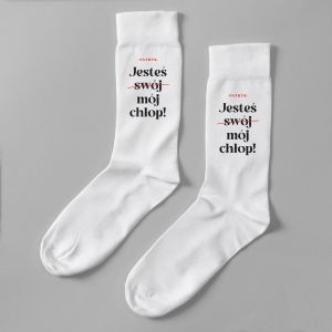 �mieszne skarpety dla ch�opaka JESTE� M�J CH�OP 36-39