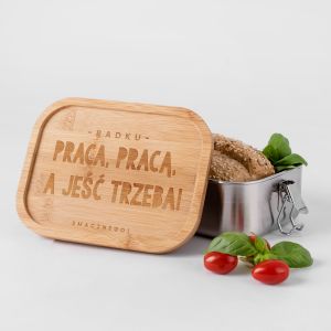 niadaniwka z grawerem JE TRZEBA prezent dla kolegi z pracy