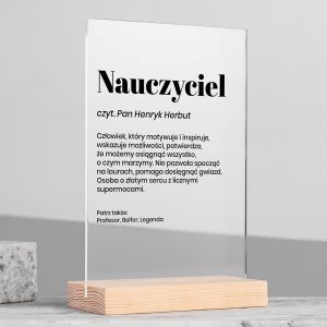 Statuetka dla Nauczyciela DEFINICJA prezent na Dzie Nauczyciela