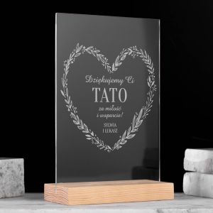 Personalizowana statuetka dla taty DZIKUJEMY TATO