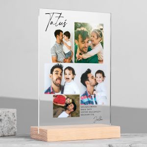 Statuetka DLA TATY ze zdjciami personalizowany prezent dla taty prezent na dzie taty prezent na dzie ojca