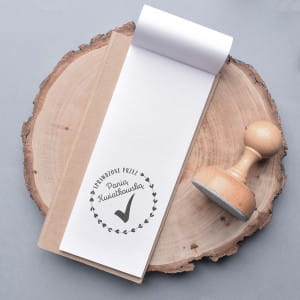 Stempel drewniany prezent na DZIE NAUCZYCIELA upominek dla nauczycielki prezent dla nauczyciela