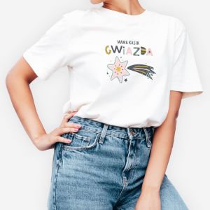 witeczna koszulka dla mamy GWIAZDA - M