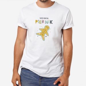 witeczna koszulka dla taty PIERNIK - S