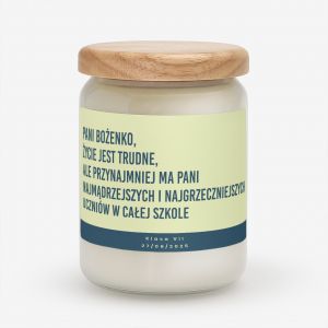 wieca dla nauczyciela NA ZAKOCZENIE ROKU wieca sojowa prezent dla nauczyciela prezent na zakoczenie roku