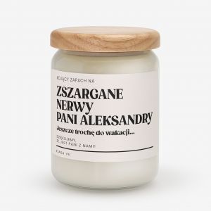 Personalizowana wieca dla nauczyciela ZSZARGANE NERWY prezent na dzie nauczyciela prezent dla nauczyciela