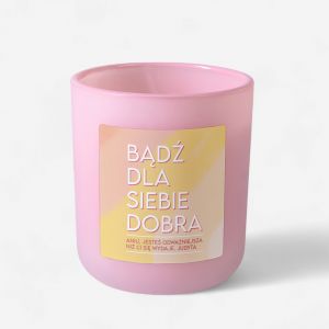 Prezent motywacyjny DLA PRZYJACIӣKI wieca w szkle personalizowany prezent dla przyjaciki