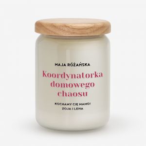 �wieca na Dzie� Mamy KOORDYNATORKA DOMOWEGO CHAOSU prezent na urodziny dla mamy prezent na dzie� matki