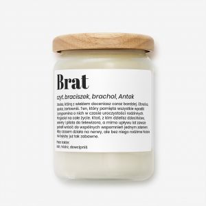 �wieca personalizowana DEFINICJA prezent dla brata prezent dla brata na urodziny �wieczka personalizowana