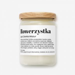 �wieca personalizowana DEFINICJA prezent dla rowerzystki �wiece zapachowe na prezent prezent dla niej