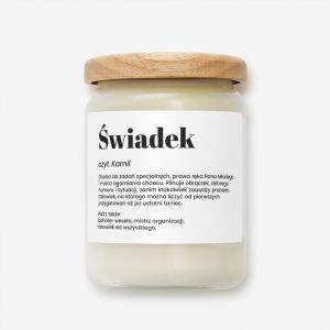 �wieca personalizowana DEFINICJA prezent dla �wiadka podzi�kowanie dla �wiadka prezent personalizowany