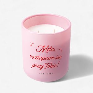 �wieca ROZTAPIAM SI� prezent na Walentynki dla niej