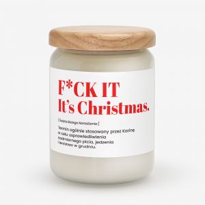 wieca witeczna IT'S CHRISTMAS dla niej
