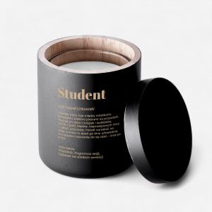 �wieca z grawerem DEFINICJA prezent dla studenta upominek dla studenta prezent na studia
