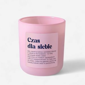 wieca zapachowa CZAS DLA SIEBIE prezent dla koleanki z pracy wieca personalizowana prezent do biura upominek dla koleanki z pracy