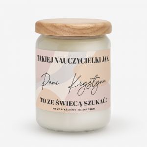 wieca zapachowa dla nauczyciela ZE WIEC SZUKA prezent dla nauczyciela prezent na Dzie Nauczyciela