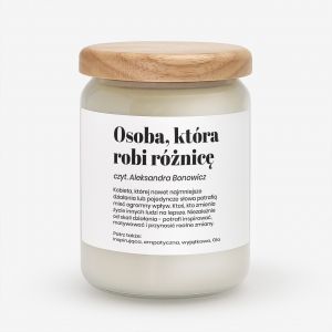 wieca zapachowa PREZENT DLA WYJTKOWEJ OSOBY