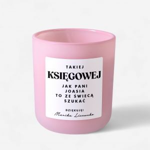 wieca zapachowa ZE WIEC SZUKA mieszny prezent dla ksigowej prezent dla ksigowej odchodzcej na emerytur