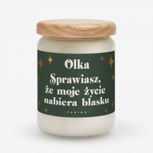wieca ze zoceniem dla dziewczyny YCIE NABIERA BLASKU