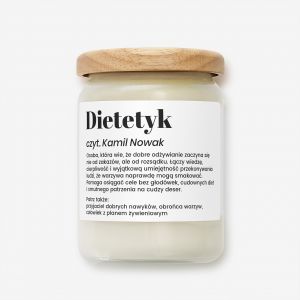 Du�a �wieczka zapachowa DEFINICJA prezent dla dietetyka �wieca sojowa prezent dla dietetyczki