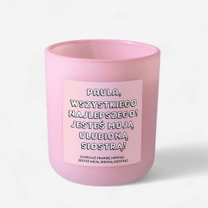 Personalizowana wieczka dla siostry ULUBIONA SIOSTRA prezent dla siostry wieczka personalizowana