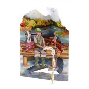 Urodzinowa KARTKA DLA W�DKARZA - kartka 3D