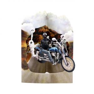 Oryginalna kartka urodzinowa Z MOTOCYKLEM