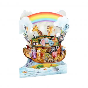 Kartka 3D na chrzciny ARKA NOEGO