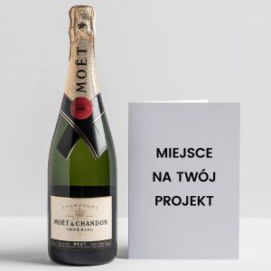 Dobry szampan na prezent z kartk TWJ PROJEKT