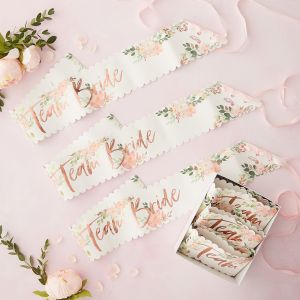Szarfy na wieczr panieski FLORAL (6szt.)