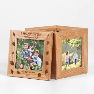 Szkatuka ze zdjciami ODZIE prezent dla dziadka od wnuka