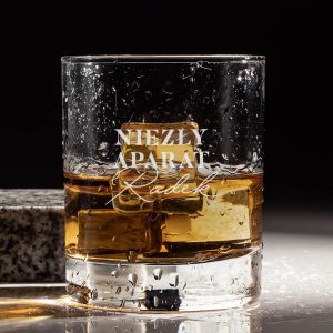 Szklanka do whiskey z grawerem NIEZ�Y APARAT