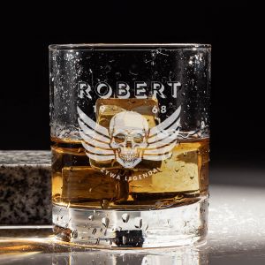 Personalizowana szklanka do whisky PREZENT NA 50 URODZINY elegancki prezent na 50 urodziny prezent dla mczyzny
