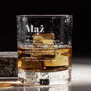 Szklanka do whisky DEFINICJA oryginalny prezent dla m�a