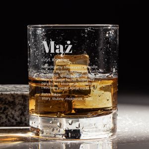 Szklanka do whisky DEFINICJA oryginalny prezent dla męża