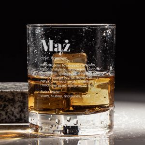 Szklanka do whisky DEFINICJA oryginalny prezent dla ma