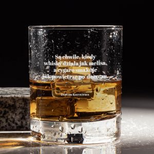Szklanka z grawerem do whisky DLA PALACZA CYGAR