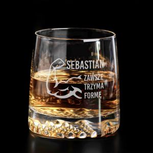 Personalizowana szklanka do whisky PREZENT DLA MECZYZNY Z FORM