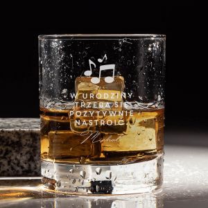 Szklanka do whisky PREZENT DLA MUZYKA NA URODZINY