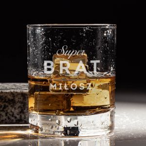 Szklanka do whisky SUPERBRAT prezent dla brata 