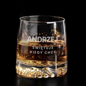 Grawerowana szklanka do whisky PREZENT DLA ANDRZEJA na imieniny prezent na imieniny Andrzeja