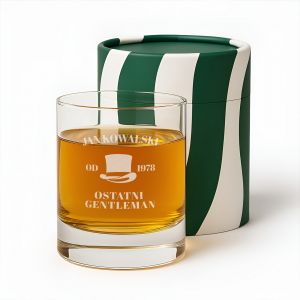 Szklanka do whisky z grawerem OSTATNI GENTLEMAN