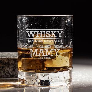 Szklanka do whisky PREZENT Z GRAWEREM DLA MAMY