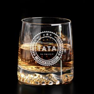 Szklanka do whisky z grawerem PREZENT DLA TATY upominek dla taty na dzie� ojca na dzie� taty