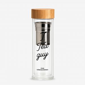 Szklany bidon do herbaty I Tea GUY prezent dla nauczyciela